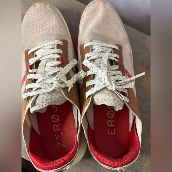Men's Beige and Brown Cole Hann Zero Grand Sneakers Size 12 - Picture 5 of 7